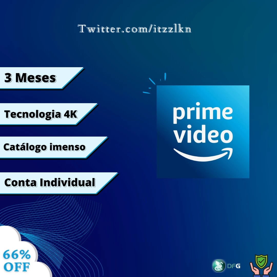 1 Conta Prime Video💙|3 meses|Totalmente sua - Assinaturas e Premium