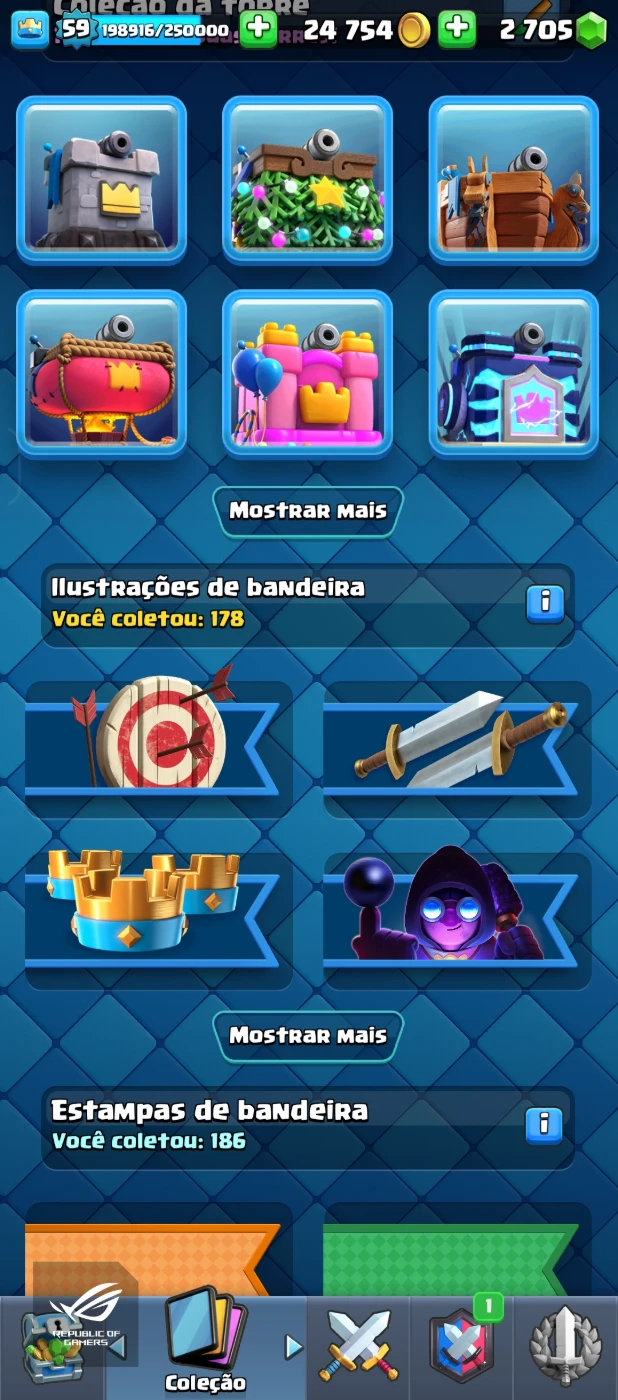 Conta Clash Royale gemada