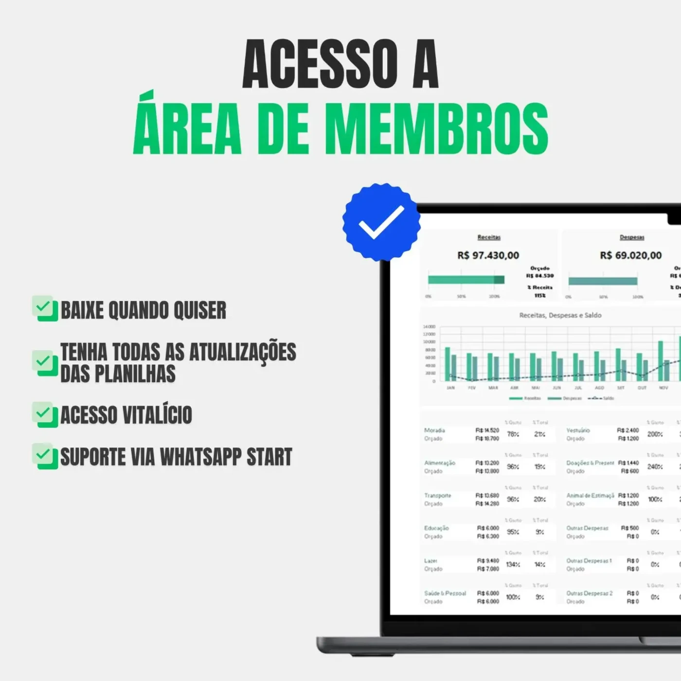Super Pack com 12.000 Planilhas em Excel + Pacote Office - Others