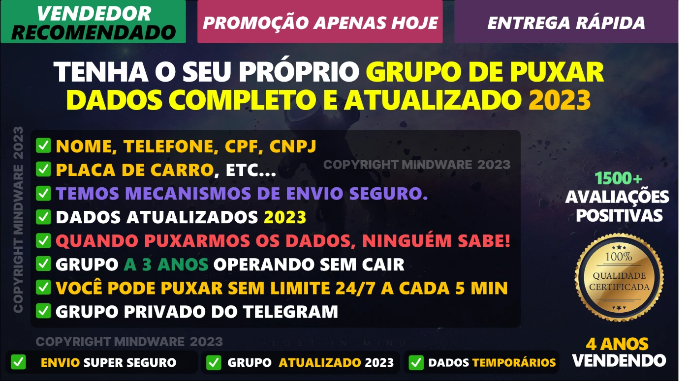 GRUPO DE CONSULTA DE DADOS -  ✅ VITALICIO - 2023 - Outros