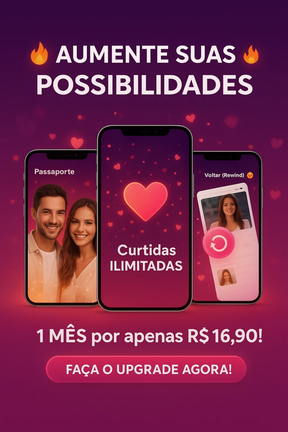 Tinder Plus - 1 Mês - Premium