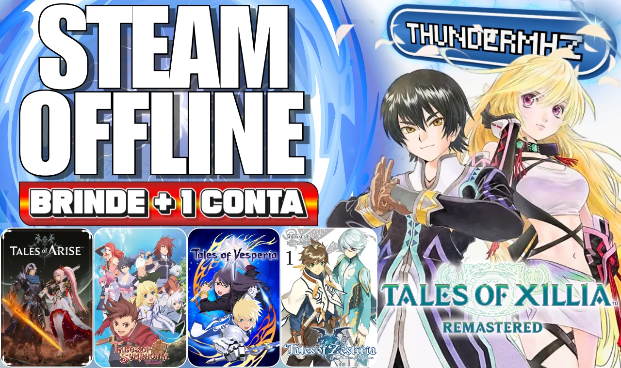 Tales of Xillia Remastered + 4 Tales of - Conta Steam OFFLIN
