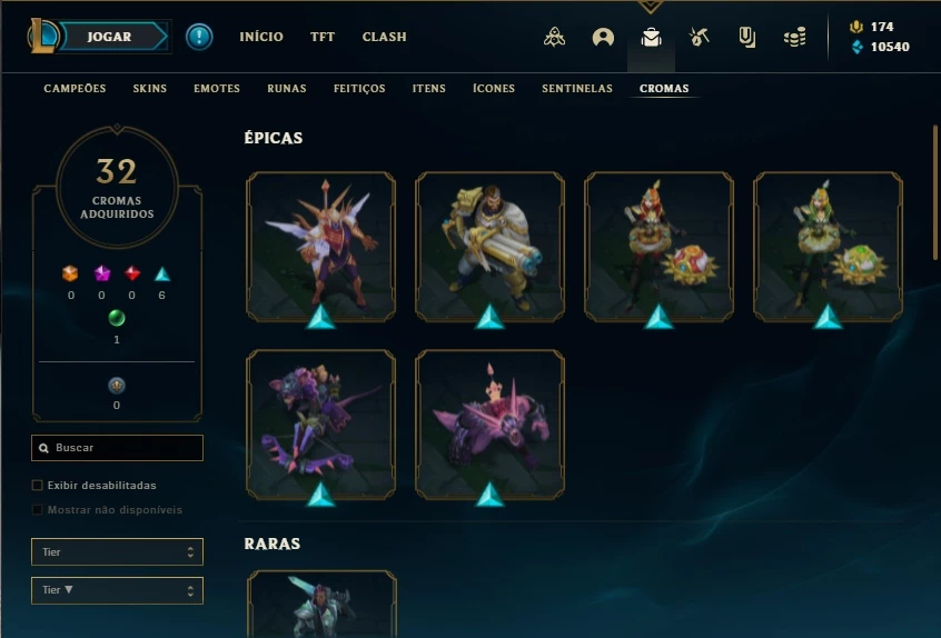 Conta Prata Todos Os Champs E Skins Vitoriosas League