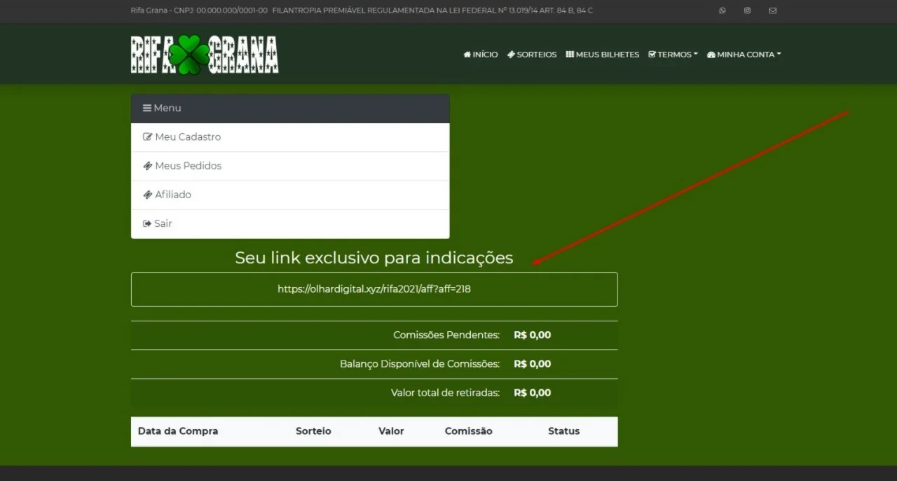Script Sorteio Online Wordpress Sistema Comissao Afiliado - Digital Services