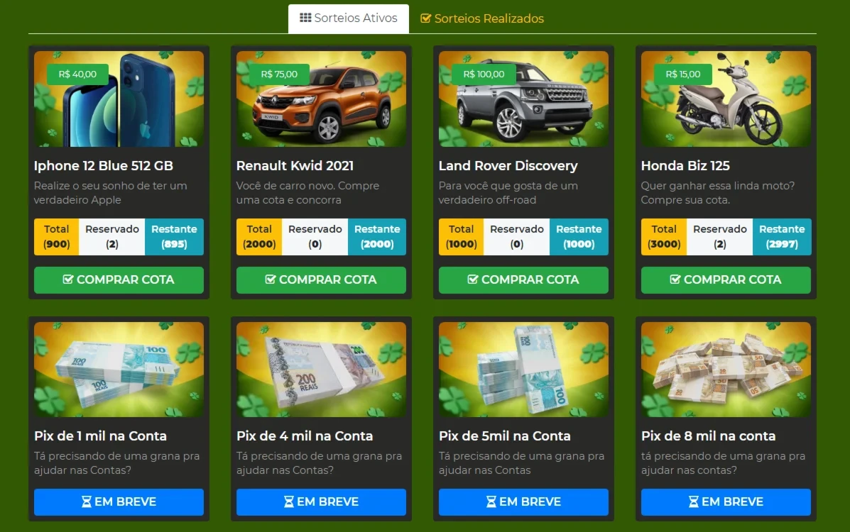 Script Sorteio Online Wordpress Sistema Comissao Afiliado - Digital Services