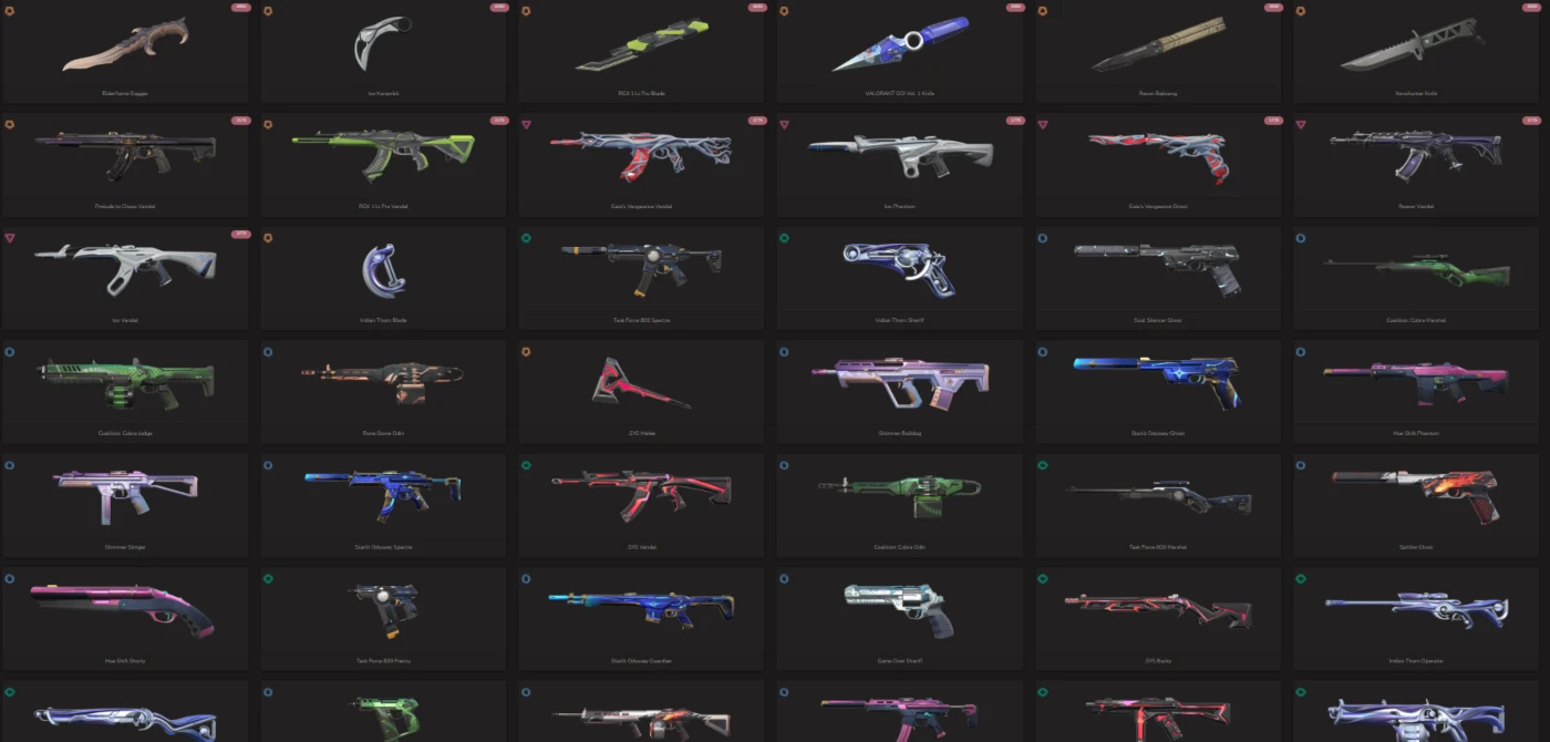 Conta Valorant Varias Skins de Faca e Vandal