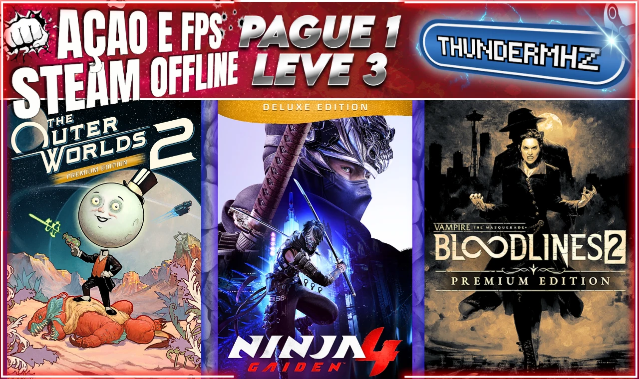 Outer Worlds 2 + Ninja Gaiden 4 + Vampire Blood 2 OFFLINE - Steam