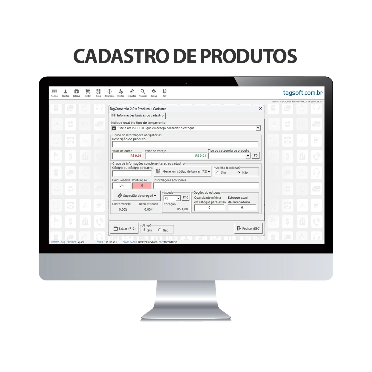 Pdv Script Mercado/Mercadinho - Ponto De Venda Vitalicio - Others