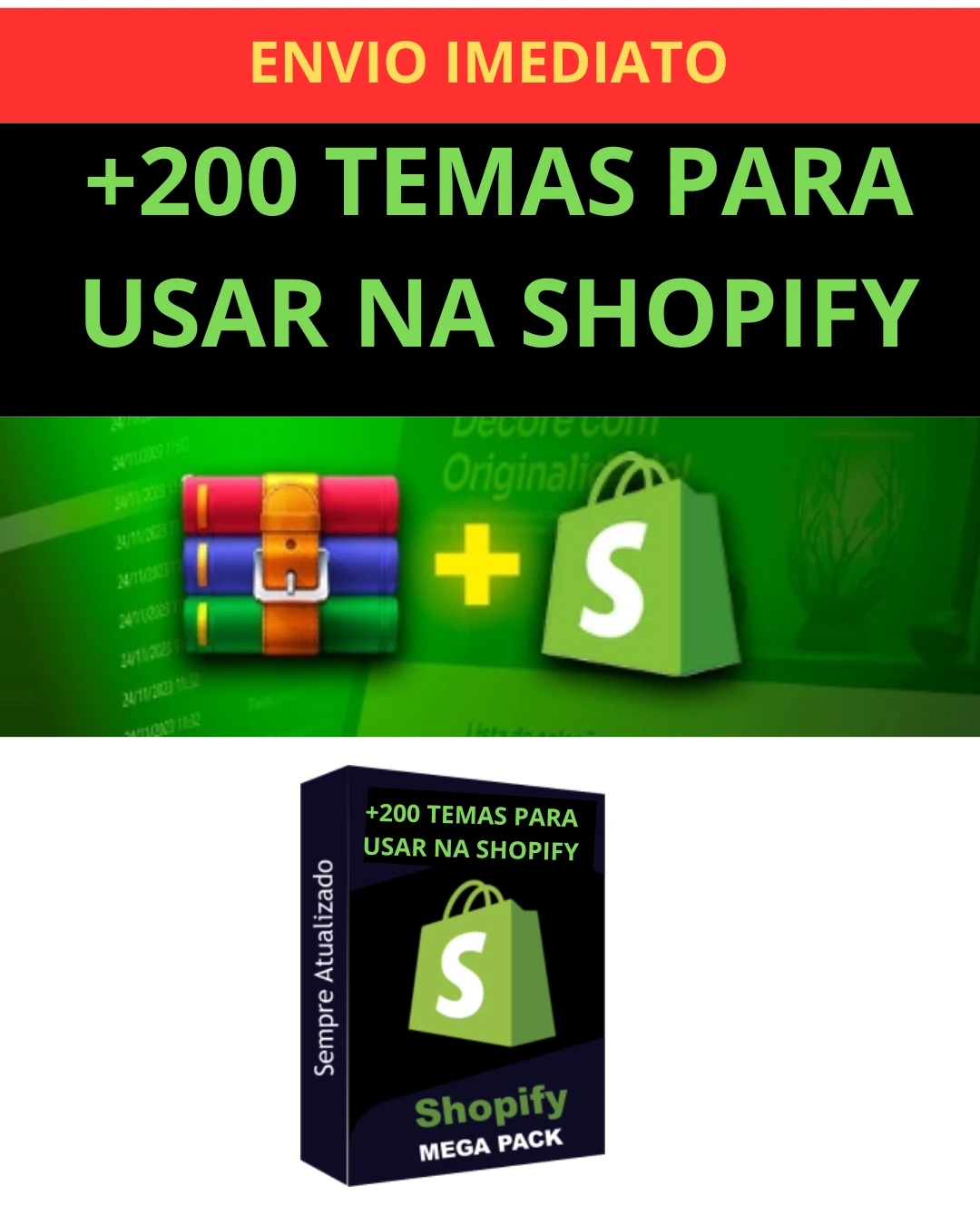+200 Temas Para Usar Na Shopify - Super Pack - Outros