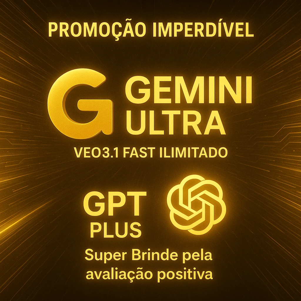 Conta Gpt_Plus+Gemini Ultra Com Veo3.1 Ilimitado(Mensal) - Outros