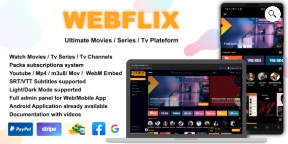 WebFlix – Filmes – Séries de TV – Canais de TV ao vivo – - Serviços Digitais