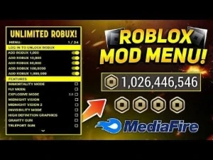 Mod menu ROBUX infinito atualizado - Roblox
