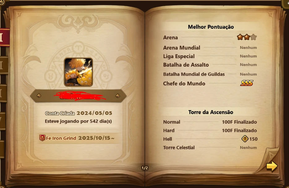Conta Summoner Wars com douman - Summoners War