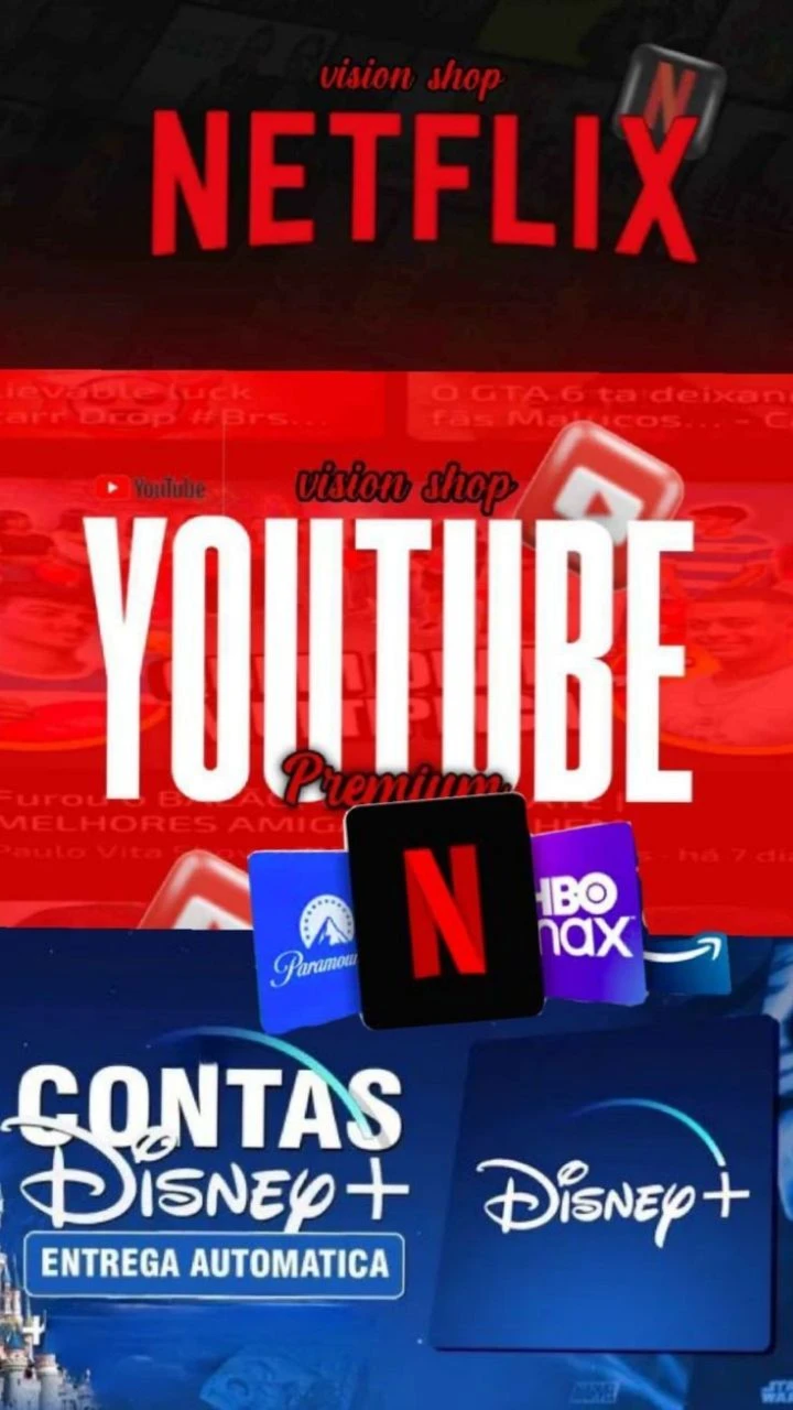 Painel para revenda de contas premium - Assinaturas e Premium