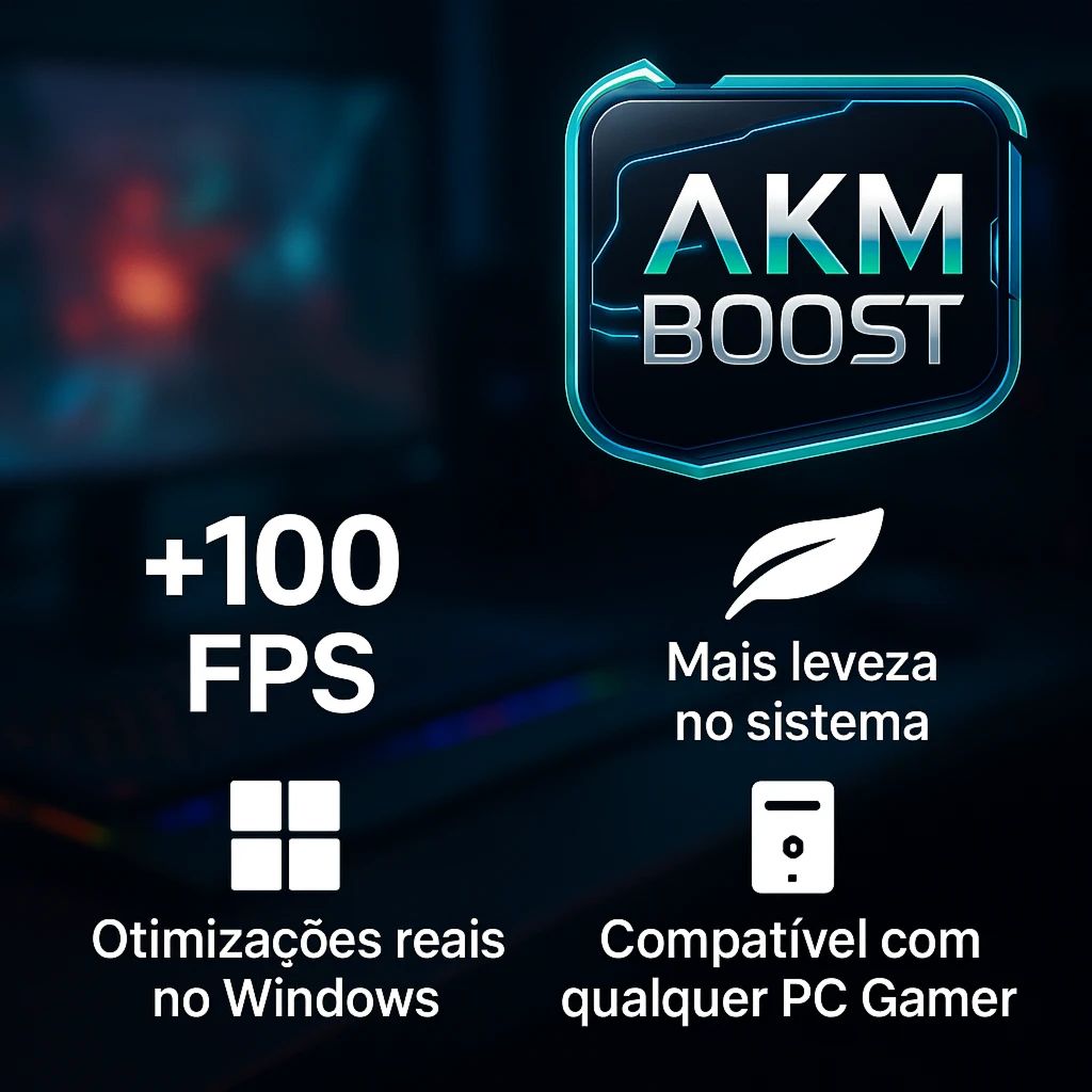 AKM BOOST para FORTNITE – Mais FPS, Menos Lag e Melhor Desem