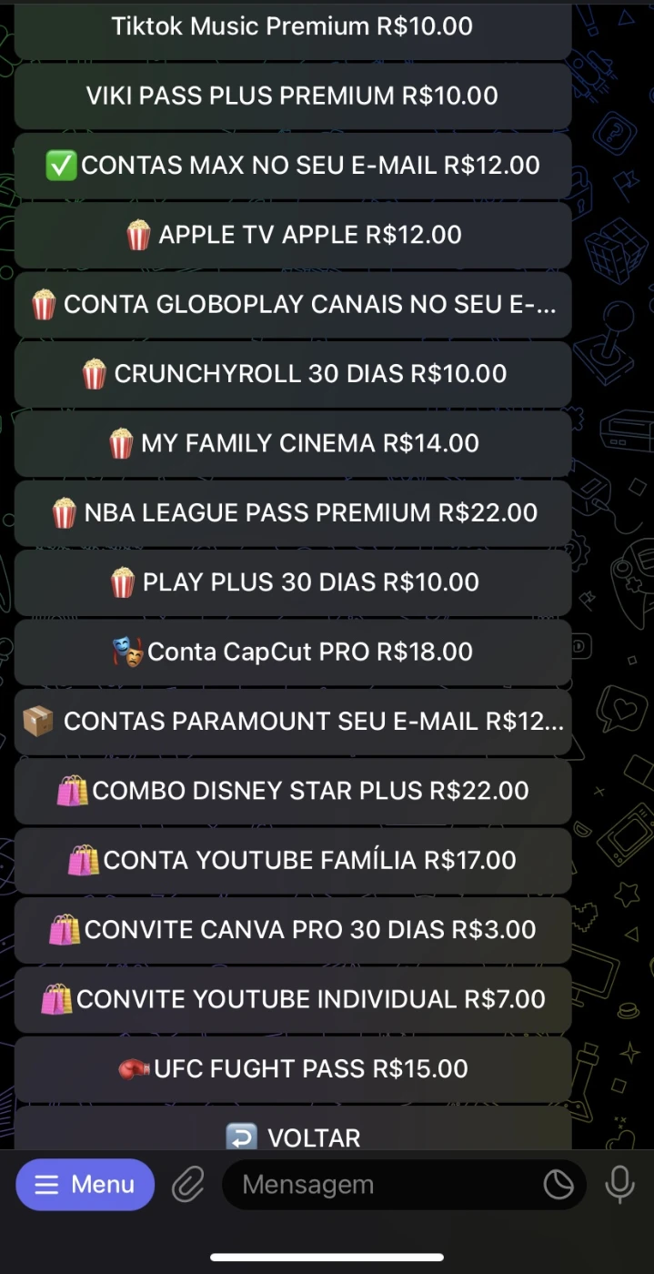 Bot De Contas Streaming Para Revenda 6 Painéis - Outros