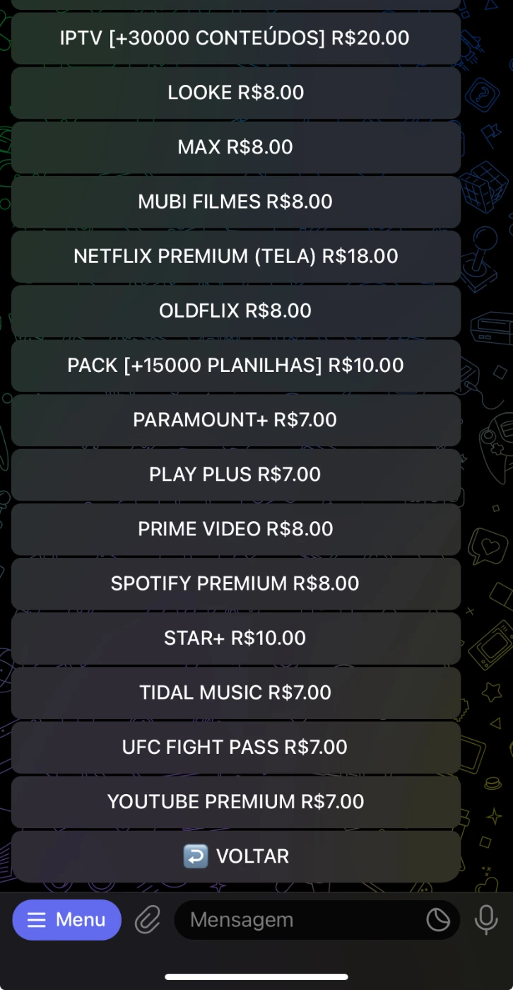 Bot De Contas Streaming Para Revenda 6 Painéis - Outros