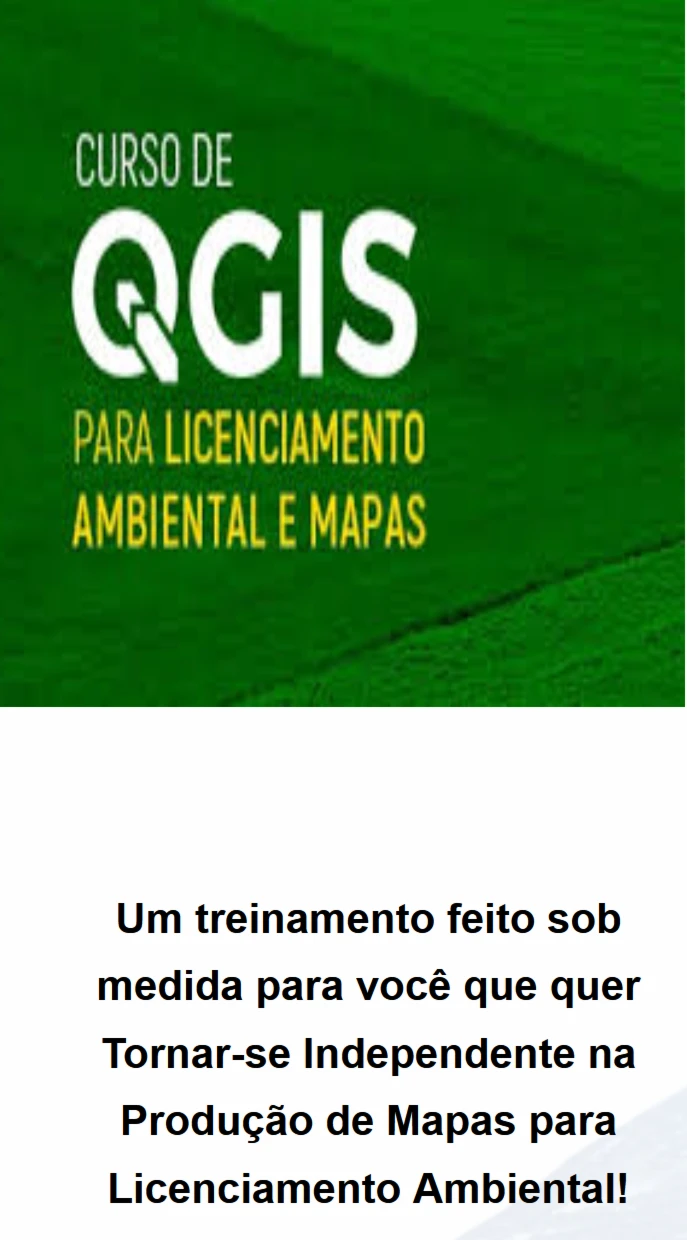 Curso - Mapas Para Licenciamento Ambiental - Cursos e Treinamentos