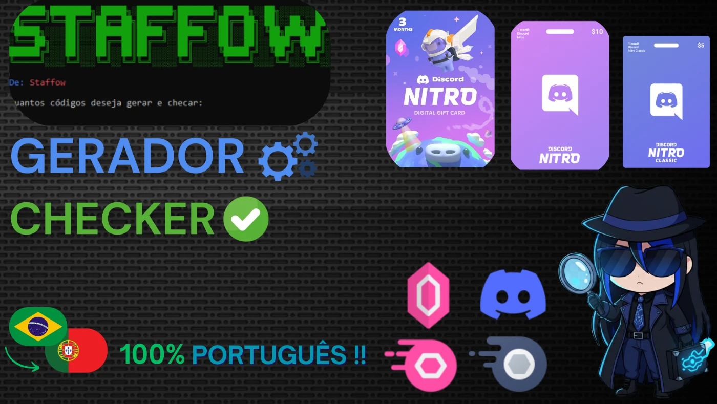 Gerador E Checador Discord Nitro - Softwares e Licenças
