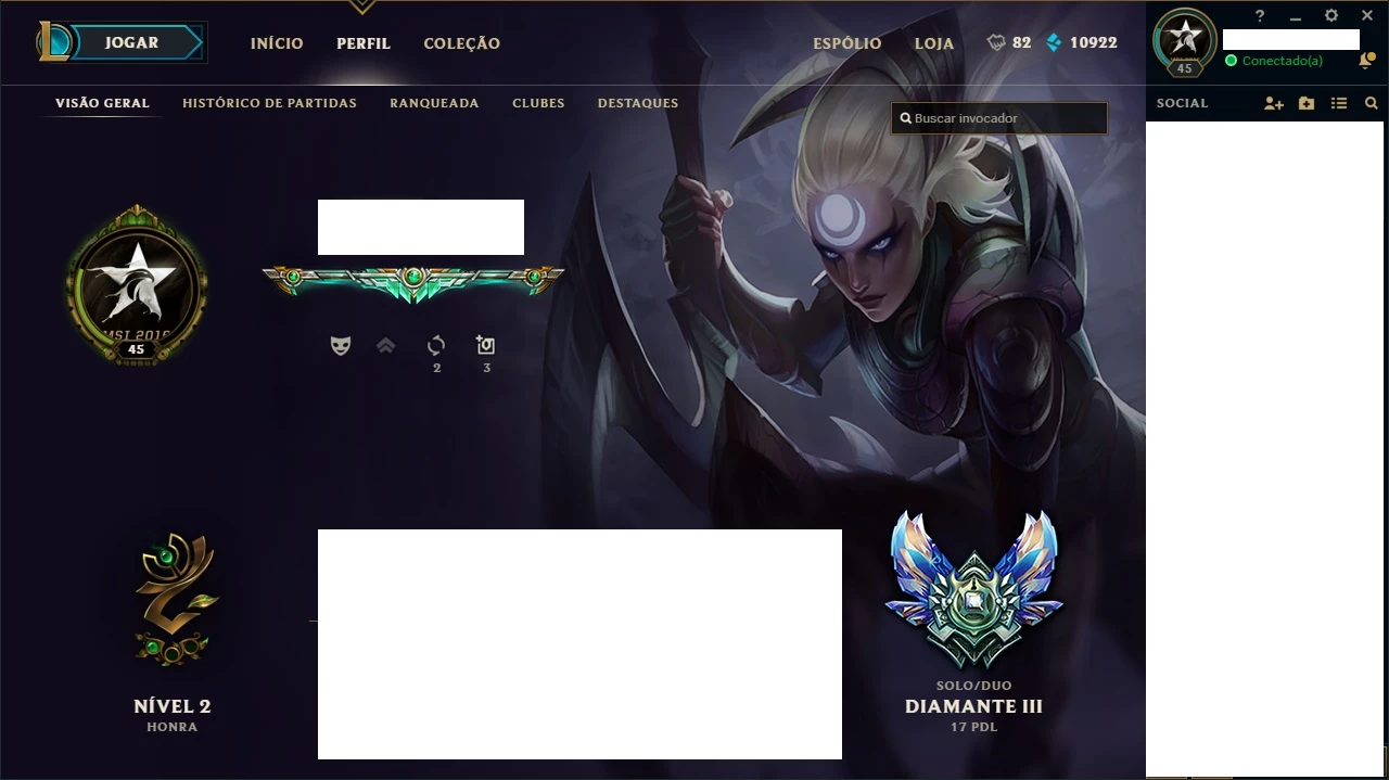 Conta Diamante Borda Mestre Skins League Of Legends Lol Dfg