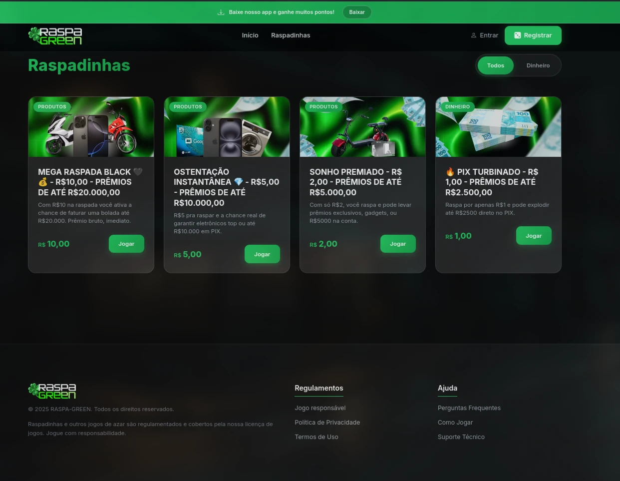 Script Raspadinha Completo Com Gateway De Pagamento - Digital Services
