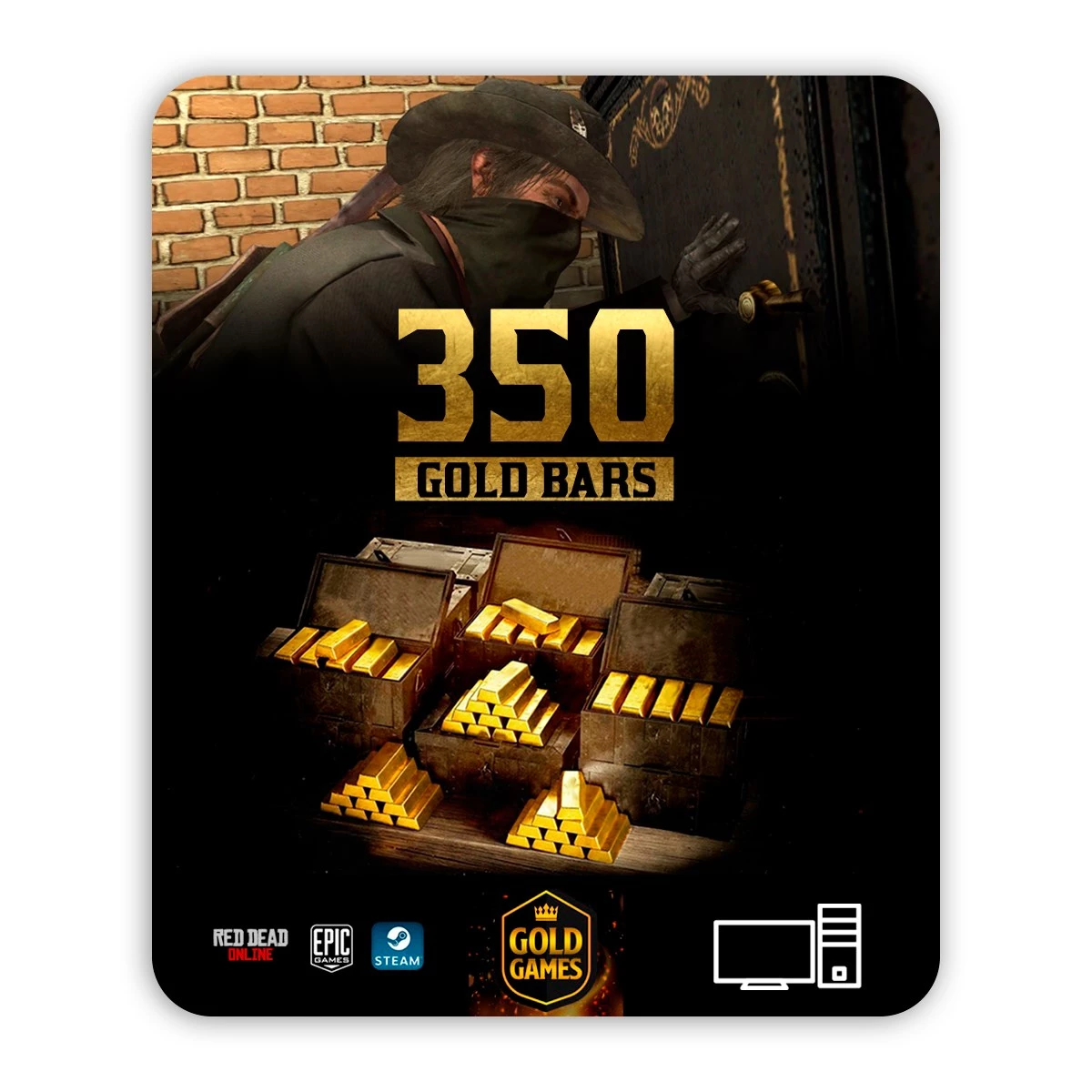 350 Gold Bar Para Red Dead Redemption Online + Brindes - Jogos (Mídia Digital)