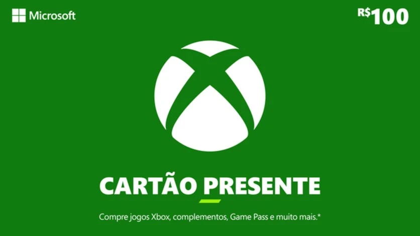 Xbox - Cartão Presente Digital 100 Reais - Gift Cards