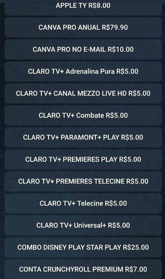 Bot  De Contas De 5 Contas  No Telegram  E 7 Paineis Revenda - Outros