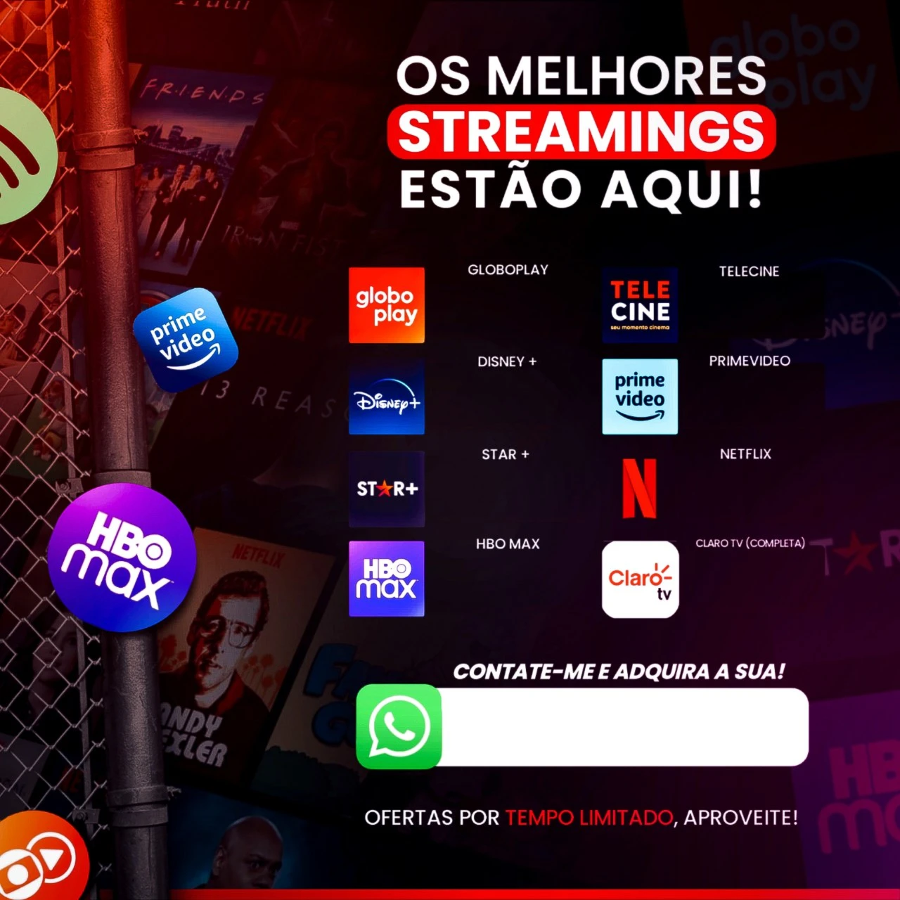 Pack De Artes Prontas Para Vender Streamings E Iptv - Cursos e Treinamentos