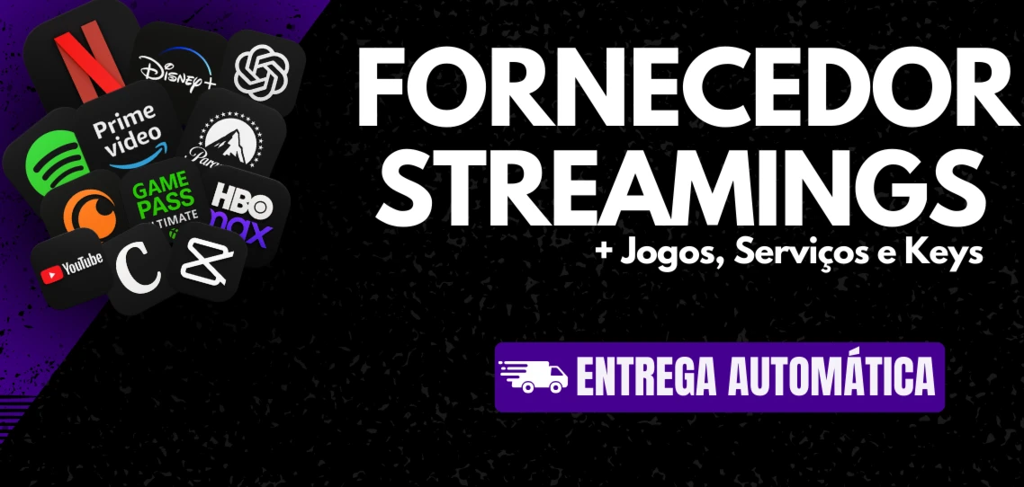 O Melhor Fornecedor Contas Streaming - Premium