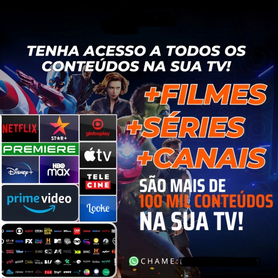 Canais, Esportes, Series, Filmes, Netflix, Hbo, Iptv - Assinaturas e Premium