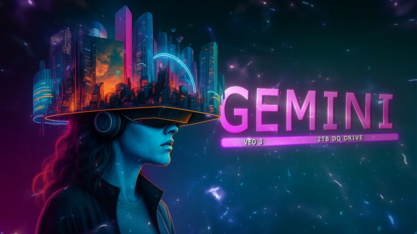 Gemini+VEO3+2TB Google Drive 15 meses - Serviços Digitais