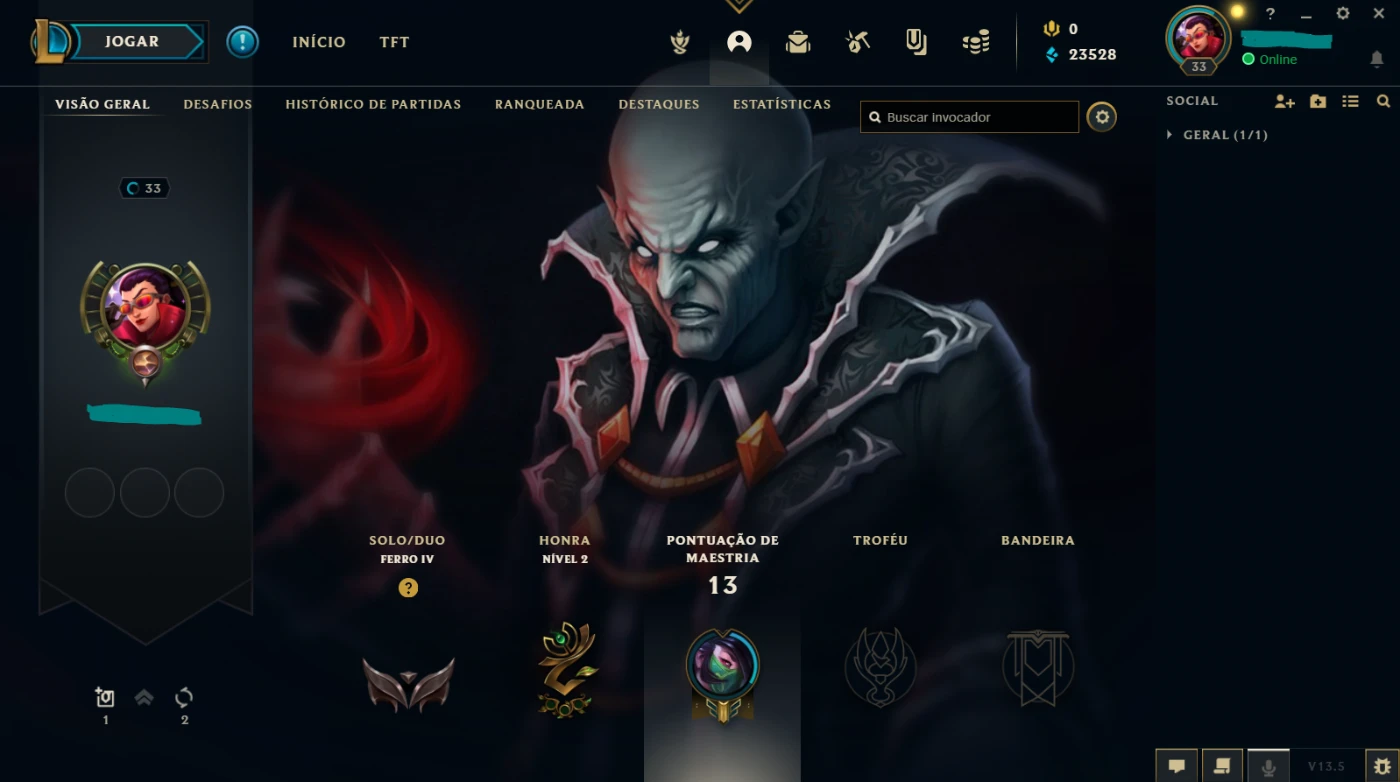 Conta Lol Ferro Skin Do Zed Jurado De Morte League Of Legends