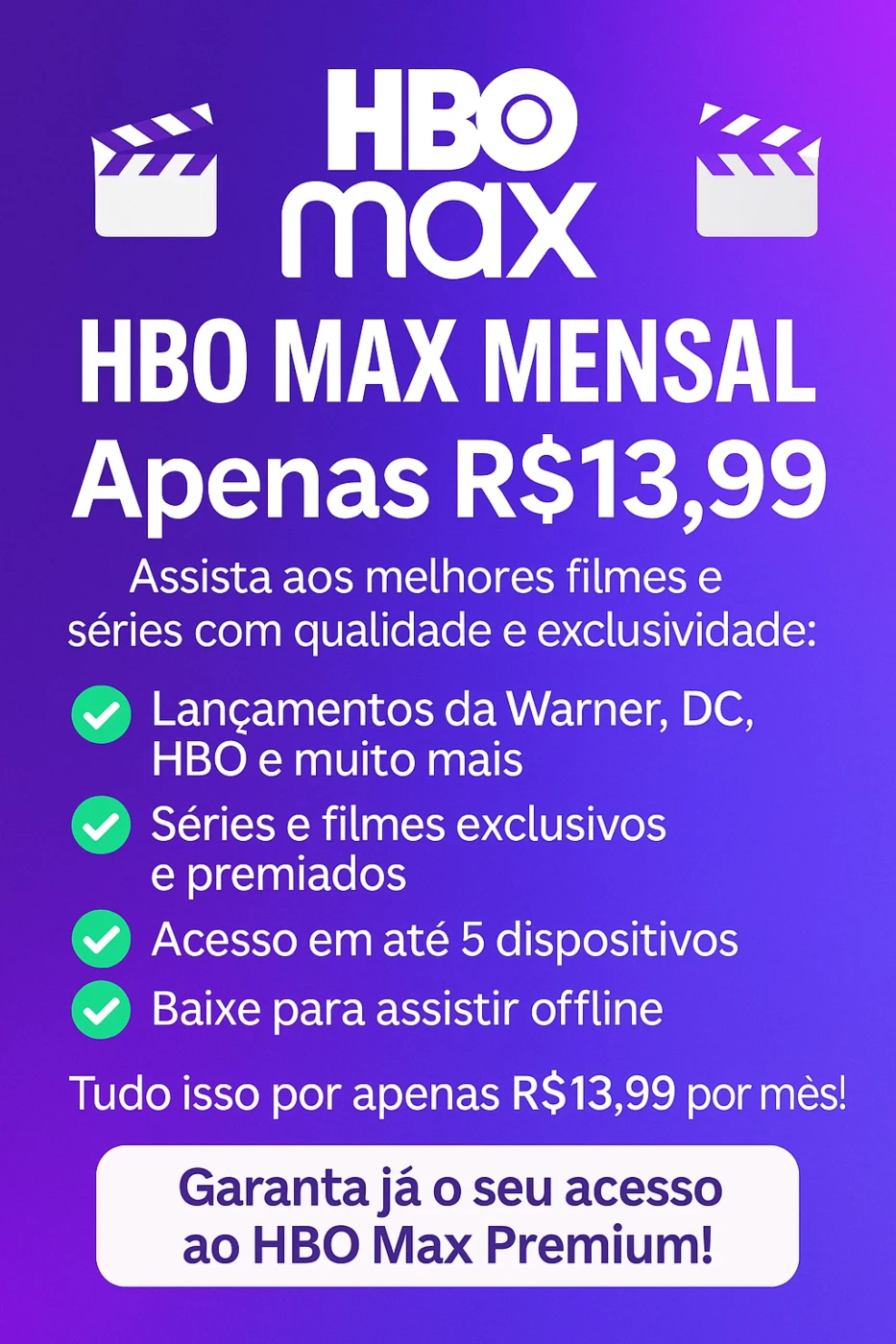 🎬 Hbo Max Mensal 🎬 - Assinaturas e Premium