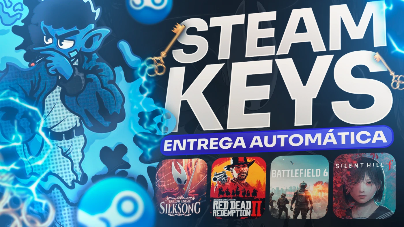 🛍️ Steam Keys Aleatorias + (Envio Automático)