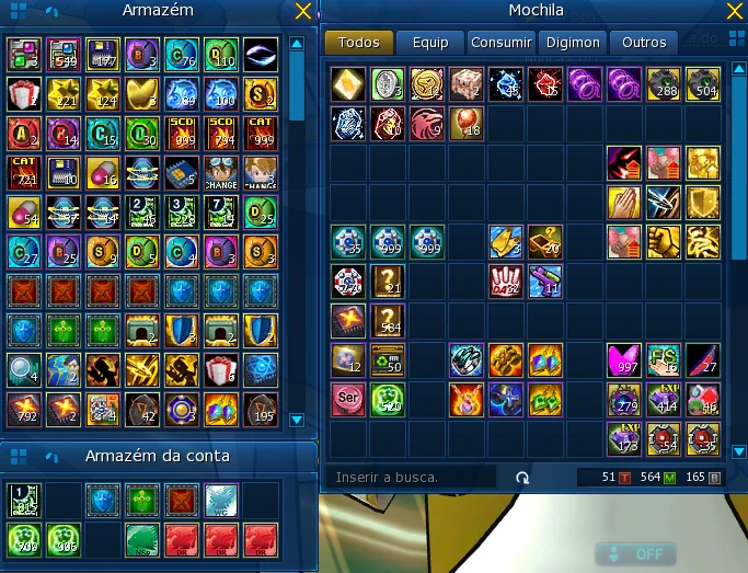 Conta LA Omega DMO - Digimon Masters Online