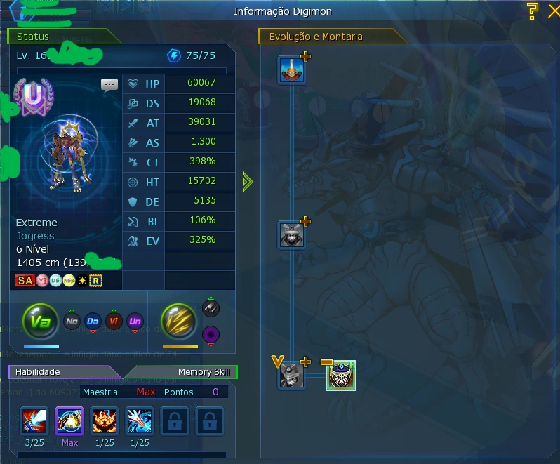 Conta LA Omega DMO - Digimon Masters Online