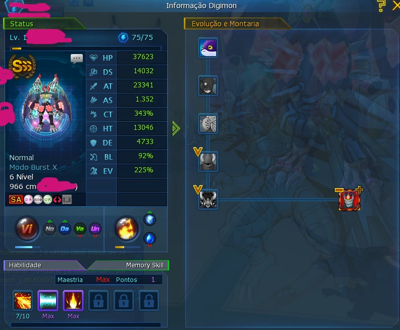 Conta LA Omega DMO - Digimon Masters Online