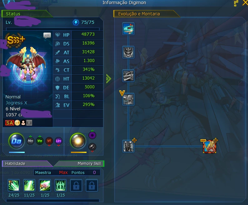 Conta LA Omega DMO - Digimon Masters Online