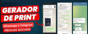 Gerador de provas sociais WA e Telegram📸📞 - Outros