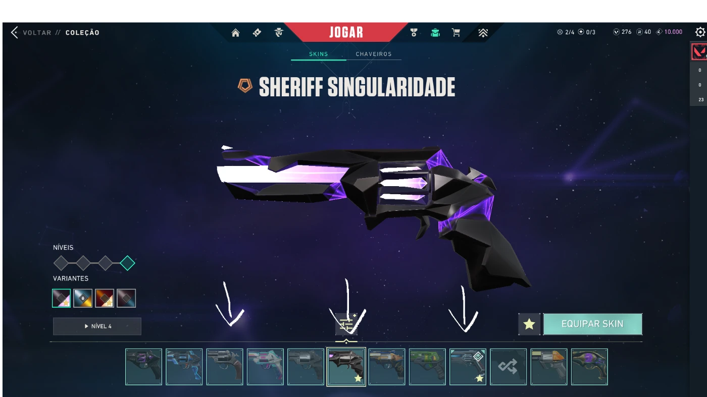 Conta valorant completa muitas skins