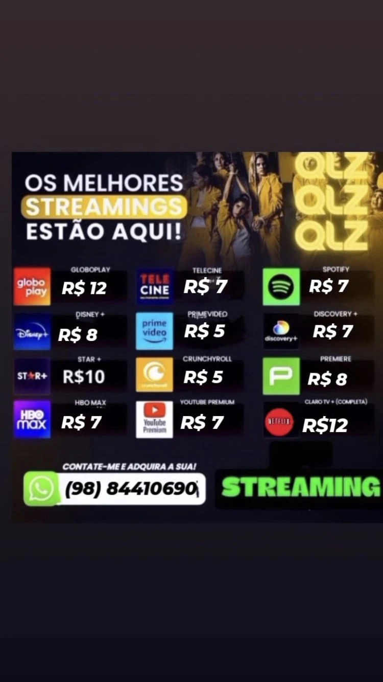 streaming Netflix,prime,Max,Disney, - Assinaturas e Premium