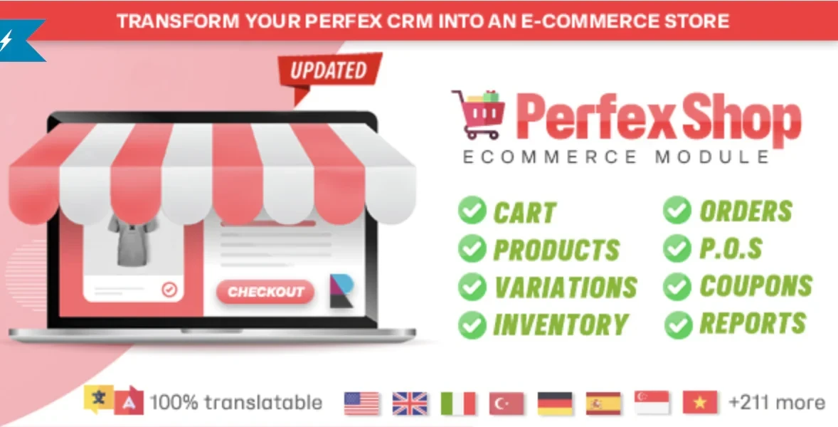 Perfex Shop - Módulo de comércio eletrônico para vender - Others