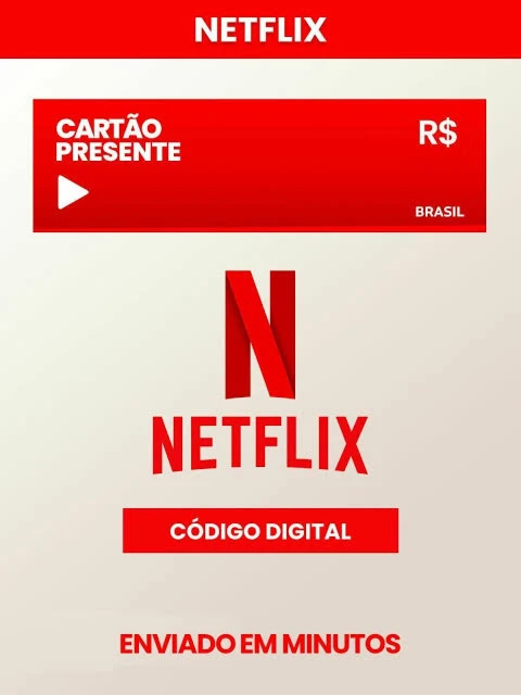 Recarga Netflix 30 dias Gift Card - Assinaturas e Premium