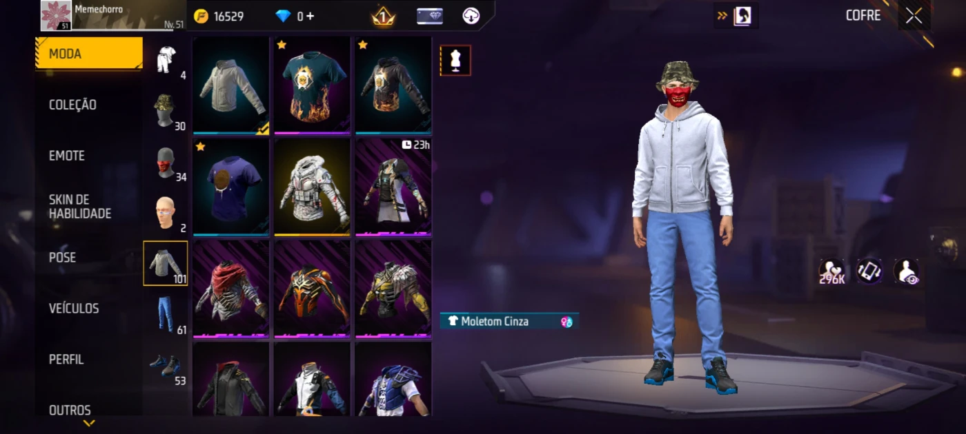 Conta antiga com itens raros - Free Fire