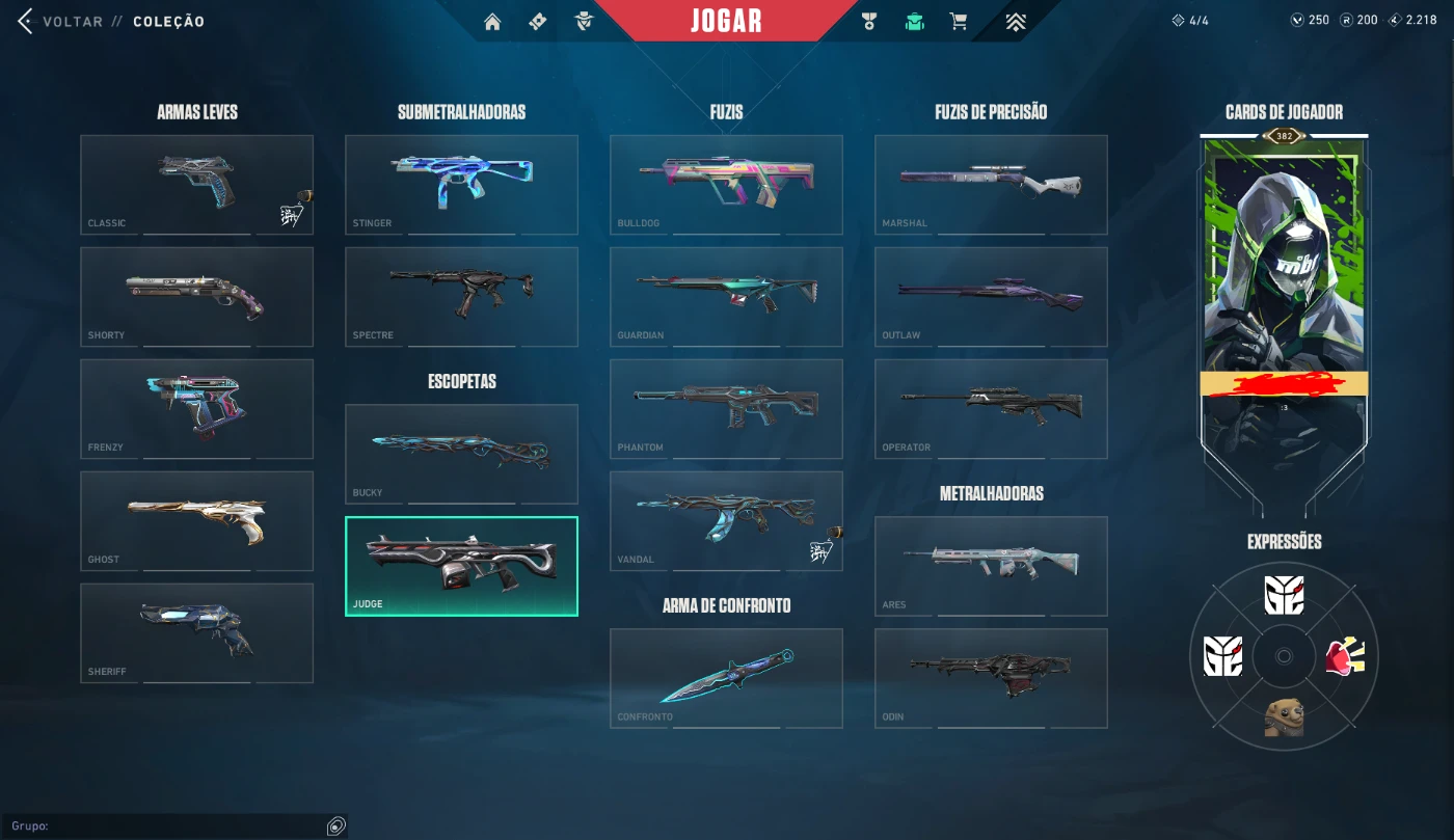 Conta de valorant mais de 4k gasto