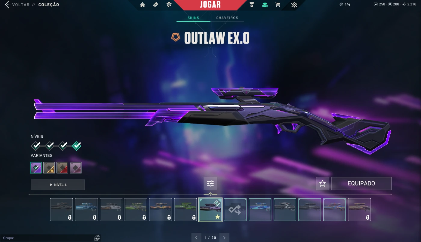 Conta de valorant mais de 4k gasto