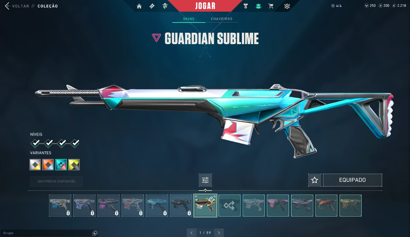 Conta de valorant mais de 4k gasto