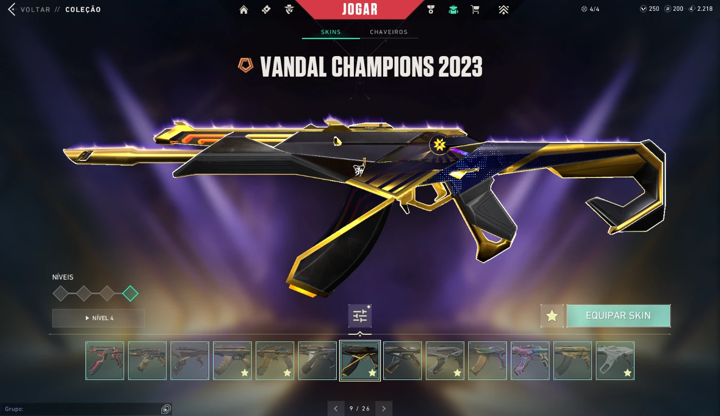 Conta de valorant mais de 4k gasto