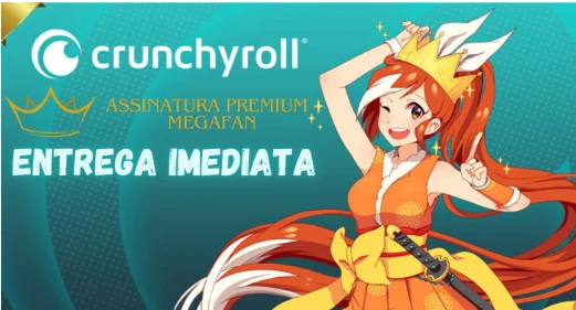 Crunchyroll Premium - Plano Anual (ENTREGA AUTOMÁTICA) - Assinaturas e Premium